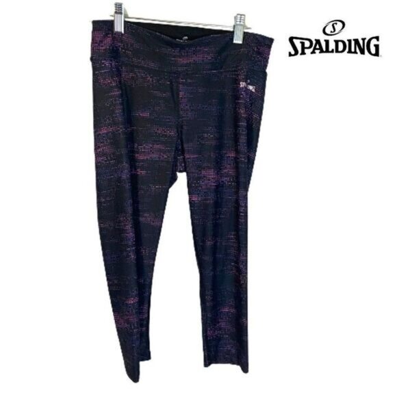 SPALDING Women's Activewear 3/4‎ Printed Leggings - Picture 1 of 6
